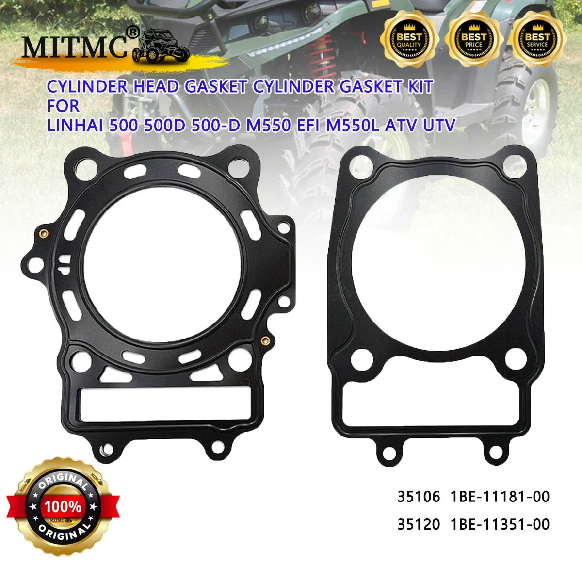 

Комплект прокладок головки блока цилиндров для Linhai 500 500D 500-D M550 EFI M550L ATV UTV 35106 1BE-11181-00 35120 1BE-11351-00