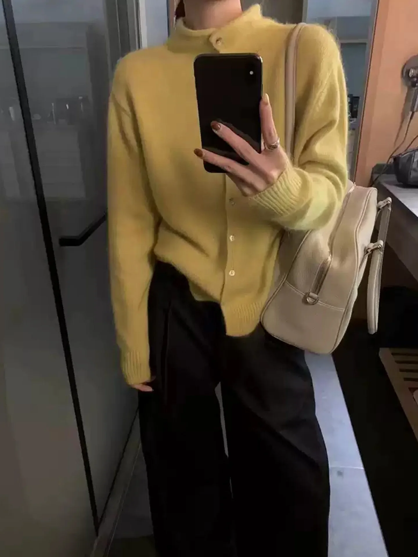 

Comfortable Camere Sweater Long Sve Knitted Cardigan Women's Faionable Versatile Autumn Winter Lazy Sle Pure Color Top