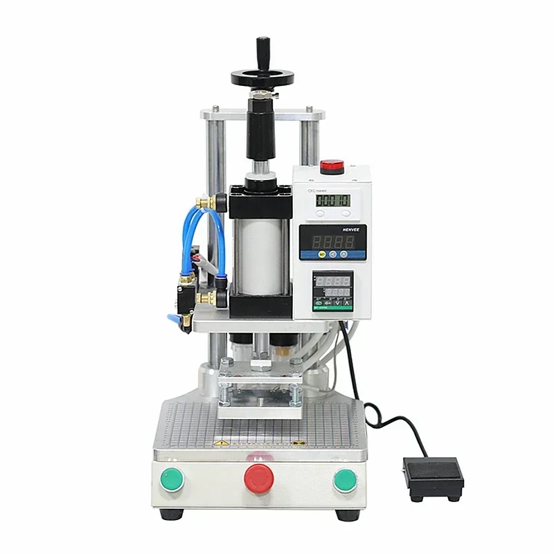 Automatic Bronzing Embossing Machine with Positioning Slider Pneumatic Hot Stamping Machine for PVC Card Book Leather Logo Press