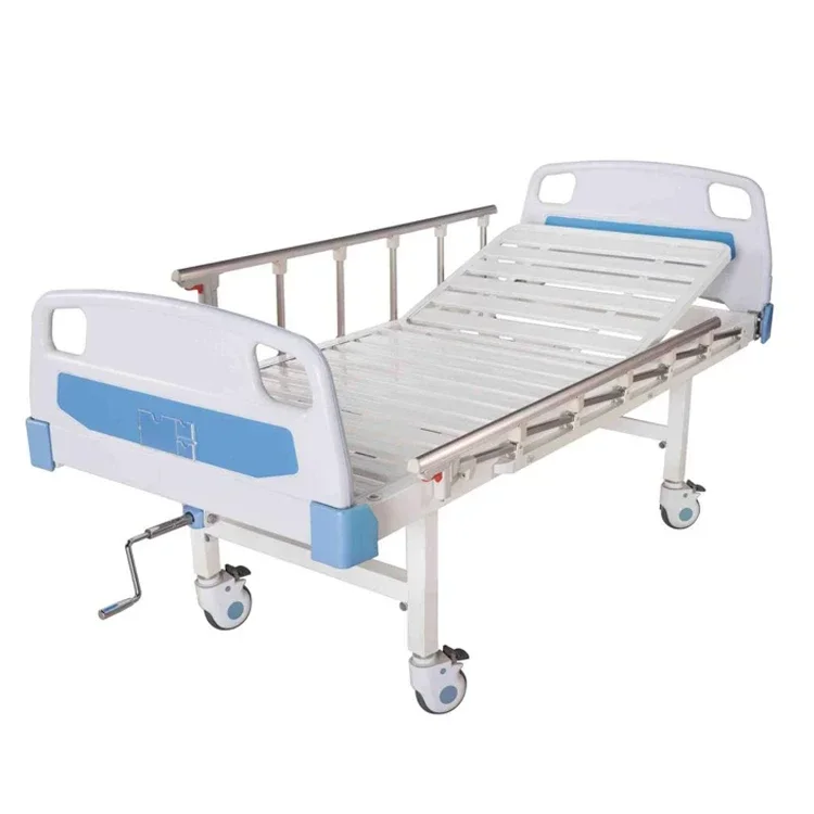 Manual Single Crank Function Hospital Bed Cheap Hospital Patient Bed Direct Factory Price