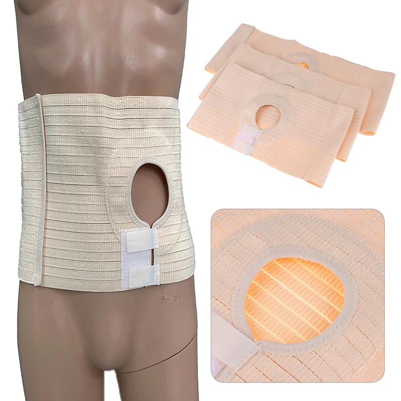 Ostomy Large Belt Durable And Elastic Colostomy Abdominal Belt For Sports Fix Ostomy Bags & Avoid Parastomal Hernia