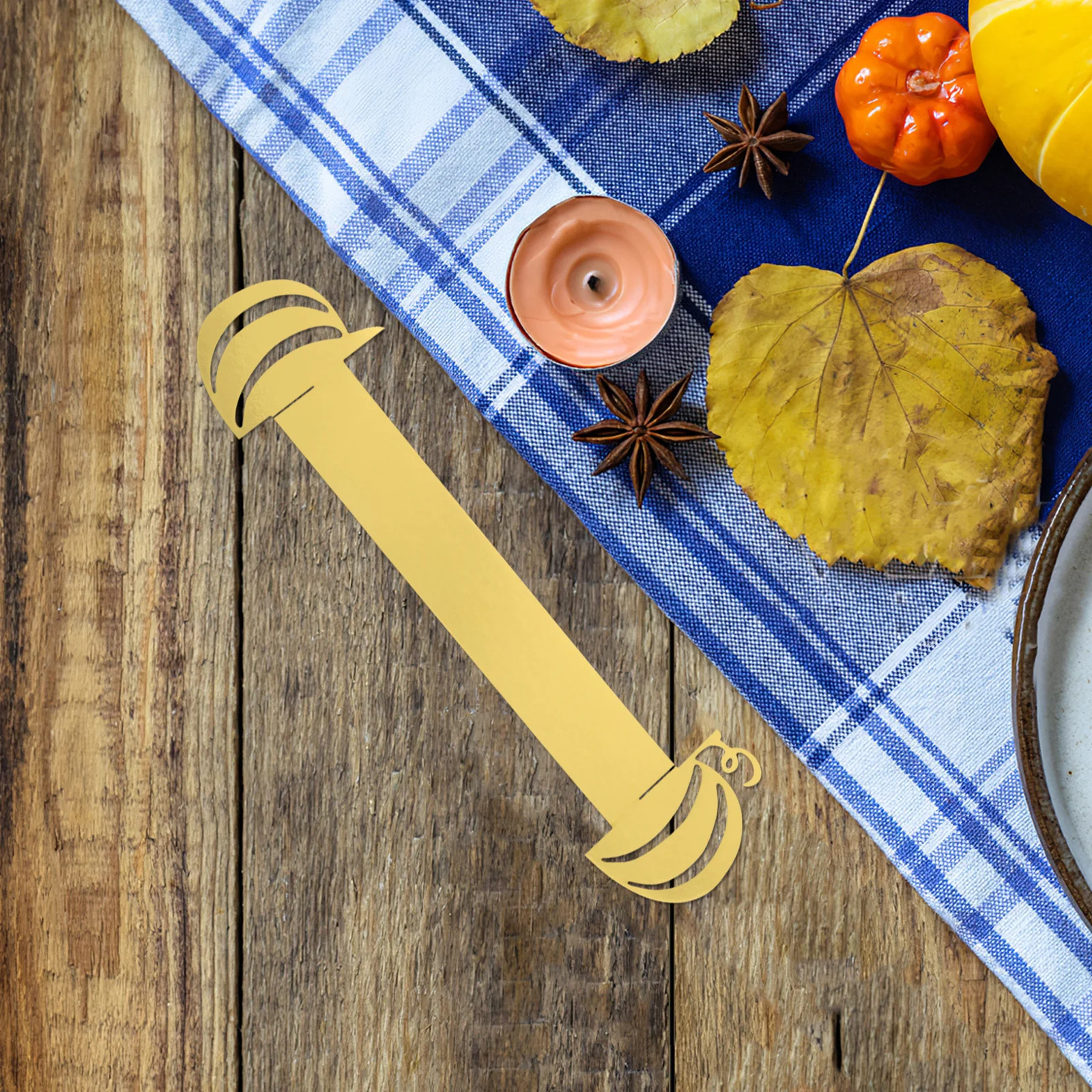 

50pcs Pumpkin Napkin Rings Halloween Paper Napkin Holders For Fall Thanksgiving Dinner Party Table Decor Harvest Holiday Table