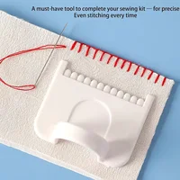 1-5PCS Sewing Guide Template Kit for Consistent Stitches 3mm Spacing Precision Sewing Tool for Fabric Embroidery & Leathercraft 5