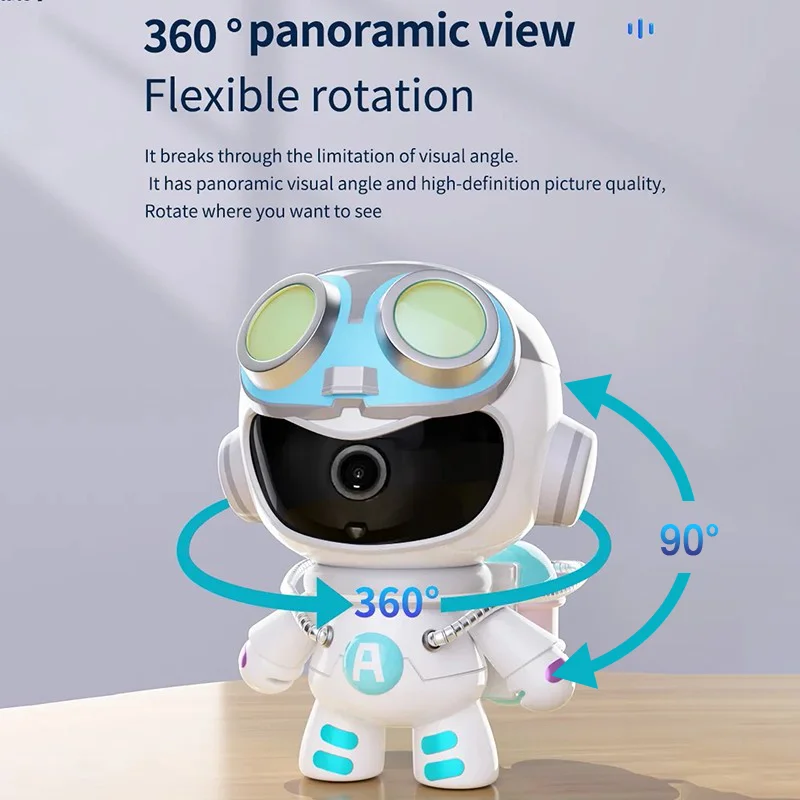 Hd 2mp Wifi Smart Home Security Bescherming Robot Camera 360 Graden Uitzicht Draadloze Home Surveillance Camera Yoosee App