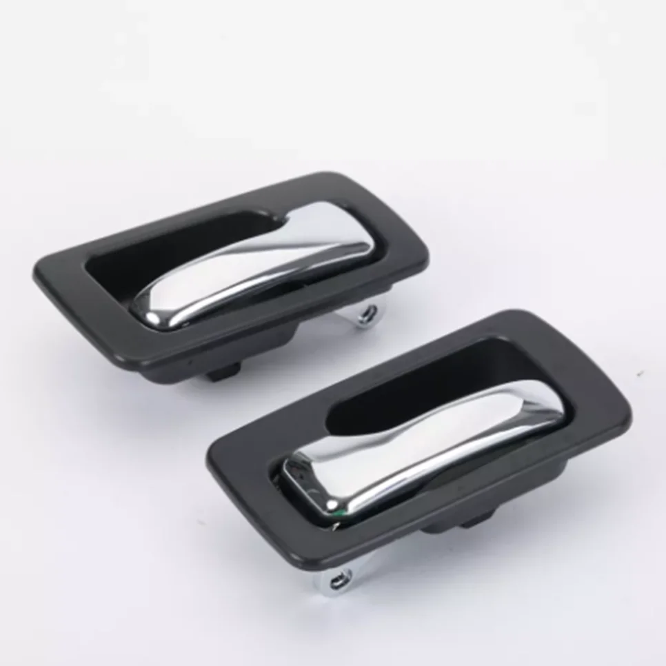 4-Piece Chrome Interior Door Handles For 1994-1997 Honda Accord – Front & Rear – Black/Silver