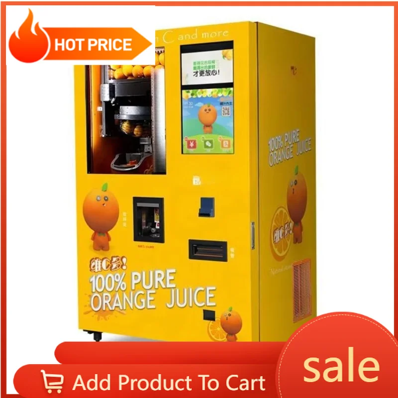 Automatic Natural Orange Lemon Juice Vending Machine Fresh Juice Dispenser Commercial Self Service Machine