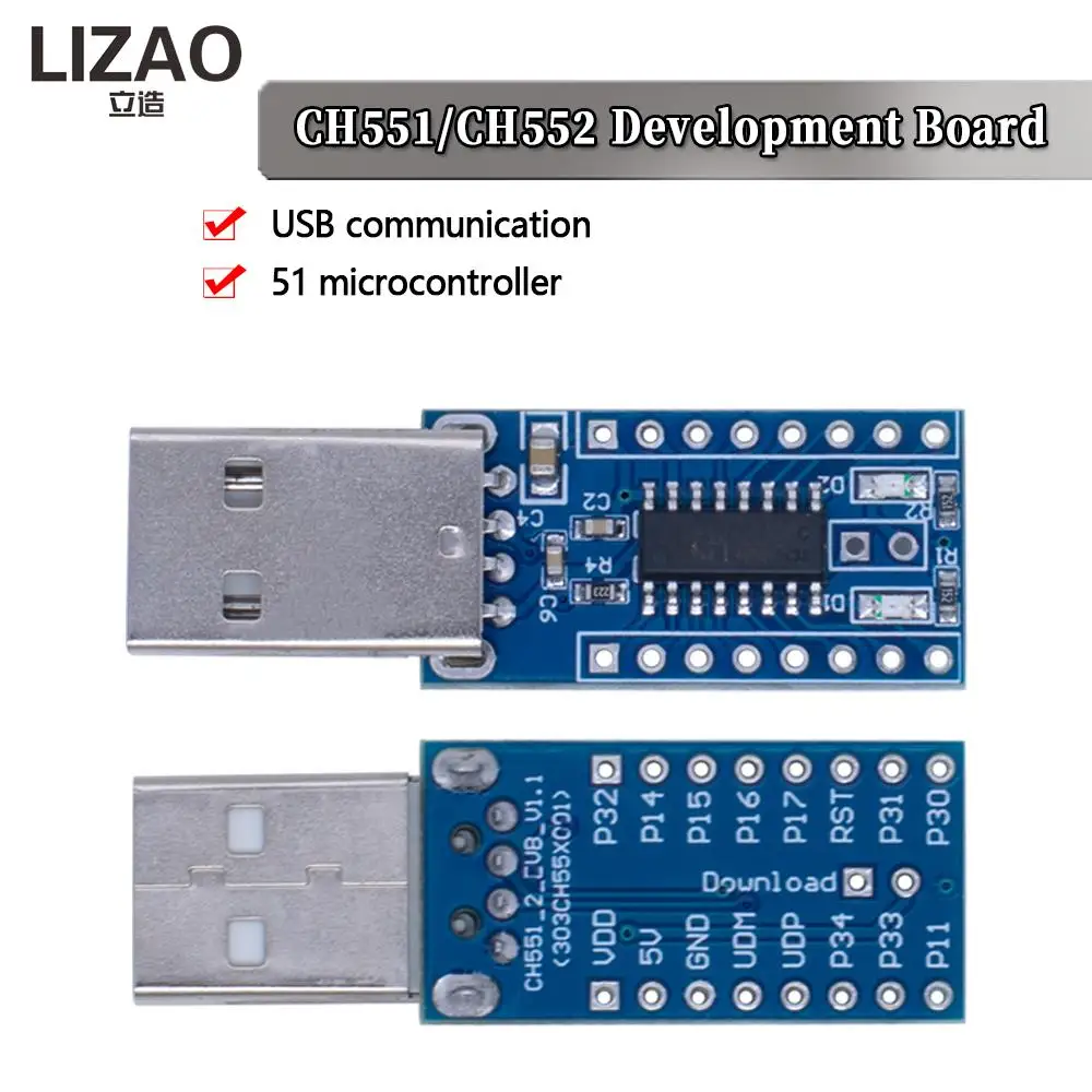 CH551 CH552 Chip Development Board Core Board 51 Single-Chip Microcomputer Module