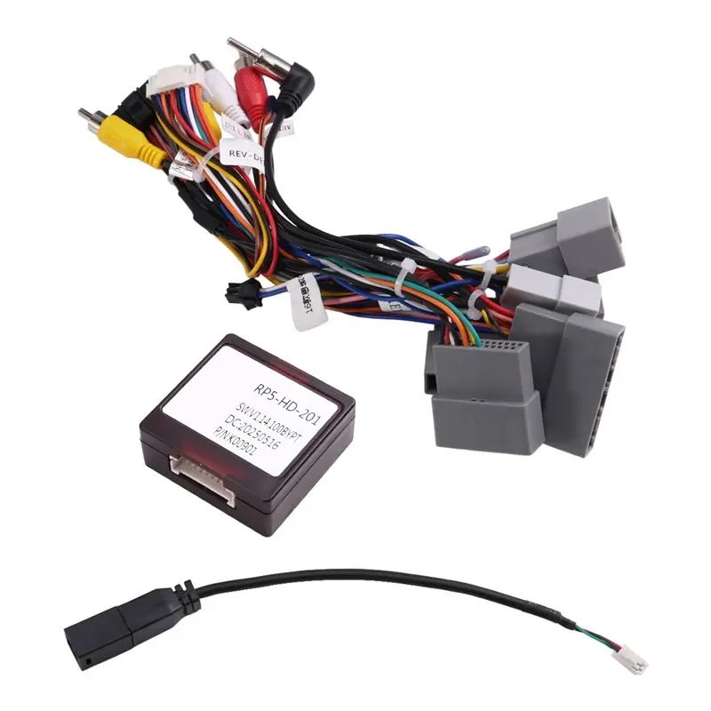 

ABTC-автомобильный радиоприемник для Honda CRV 2017 Civic 2016, декодер шины CAN, 16-контактный адаптер кабеля питания Canbus CAN, жгут проводов