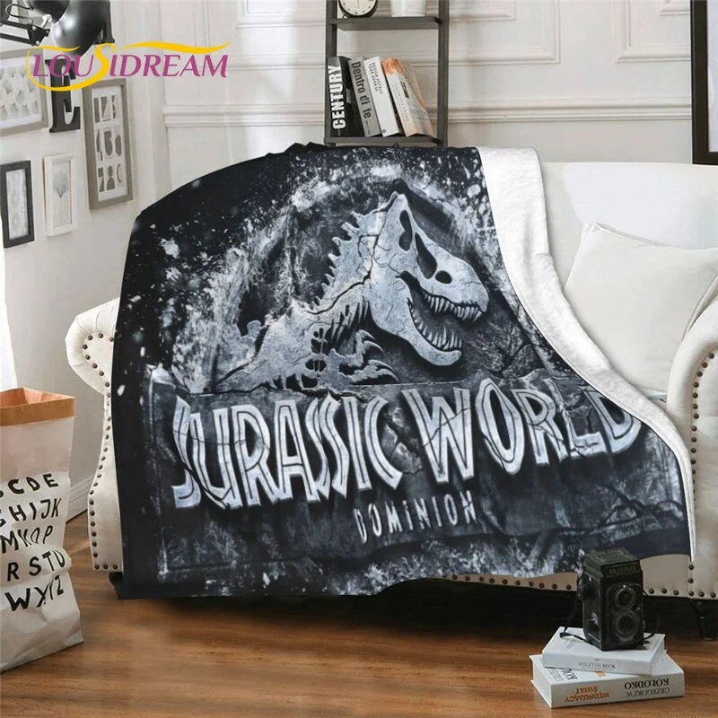 Jurassic Park Blanket Flannel Blanket Super Soft Fleece Dinosaur Throw Blanket Warm Blanket for Bedroom Sofa TV Blankets Gifts