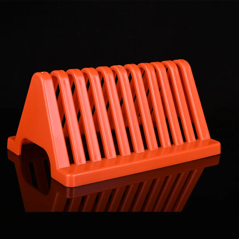 4 Piece Microscope Slides Staining Rack Glass Slide Drain Stands Triangle Glass Slide Drying Stand  Rack Holder Lab Sample