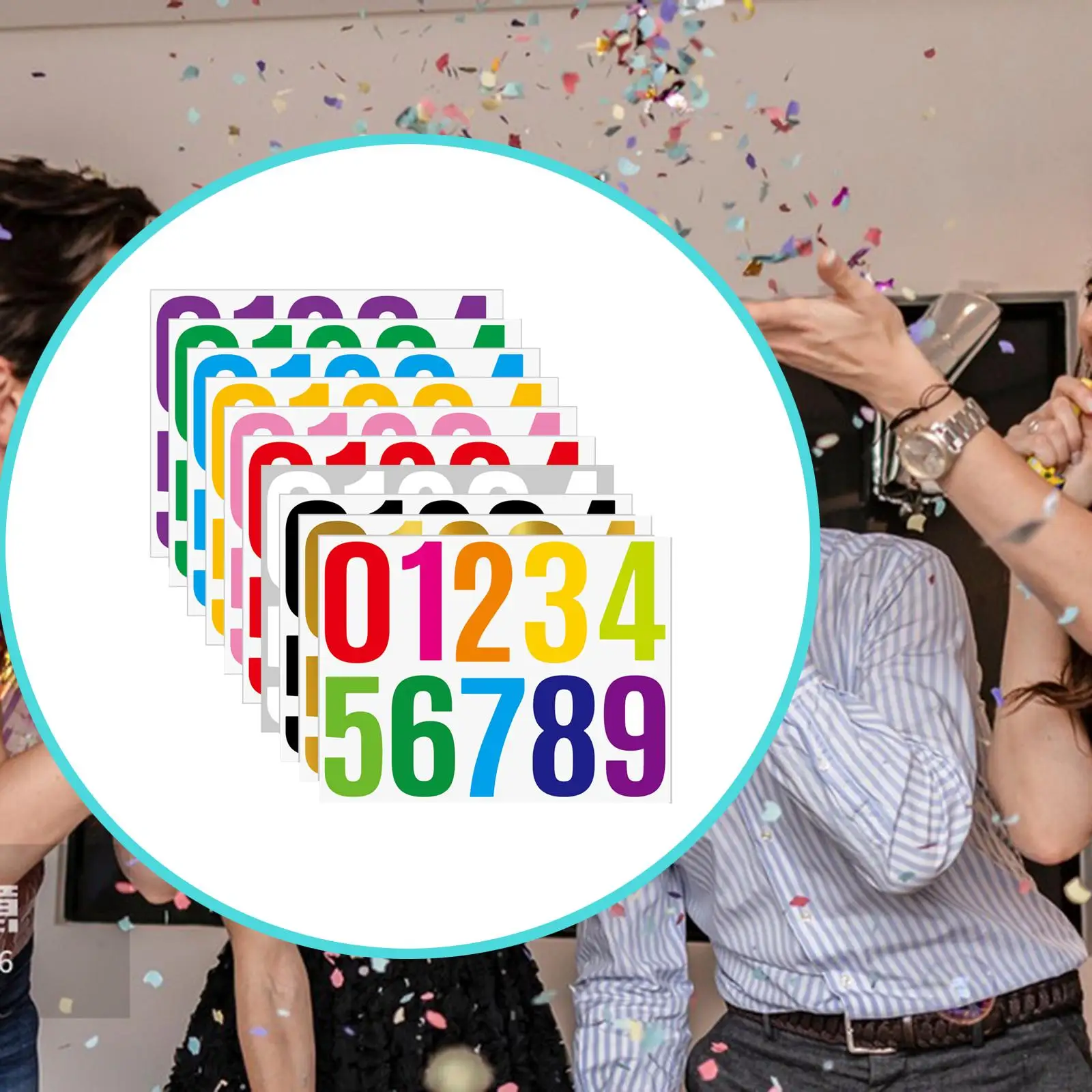 10x4-дюймовые наклейки с номерами, цифровые наклейки для скрапбукинга ноутбука Ledger