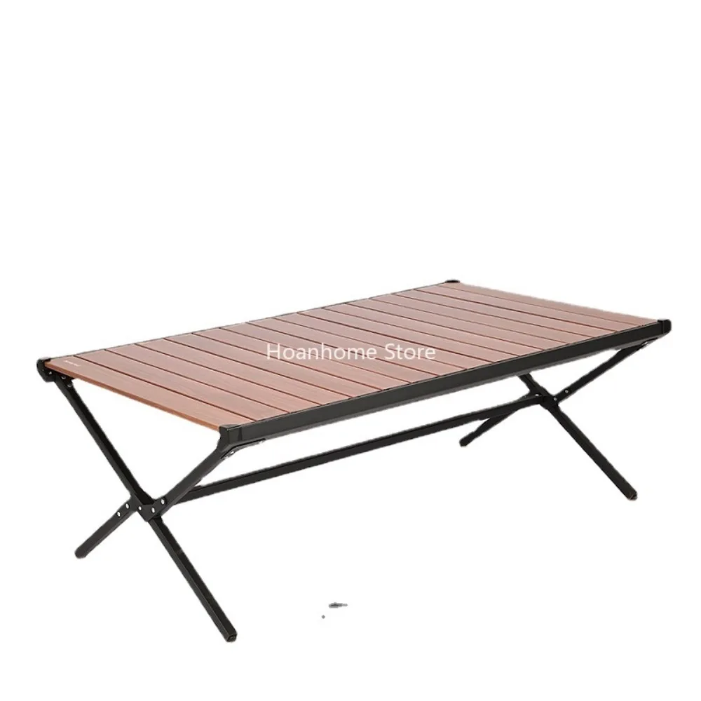 Camping Egg Roll Table Camping Outdoor Aluminum Folding Table Outdoor Camp Table