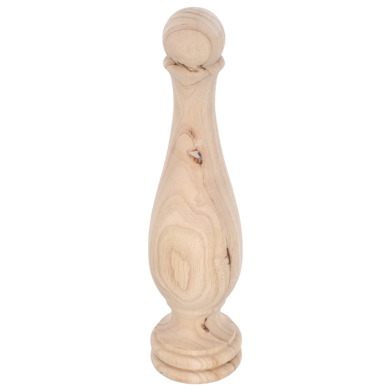 

European Solid Wood Decorative Finials 13" Unfinished Bed Post Curtain Rod Flagpole Topper Diy Craft Home Decor