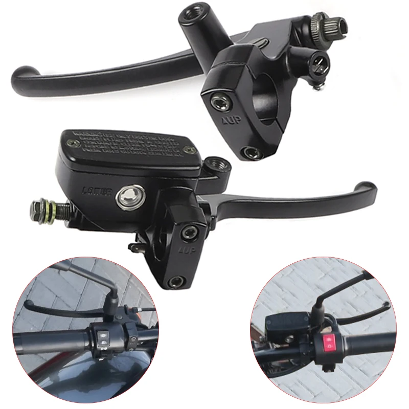 25mm Handlebar Clutch Lever Brake Master Cylinder Assy Handle Left Right Black for Honda VF750 VT600 VT750 VT1100 VT1300 VTX1300