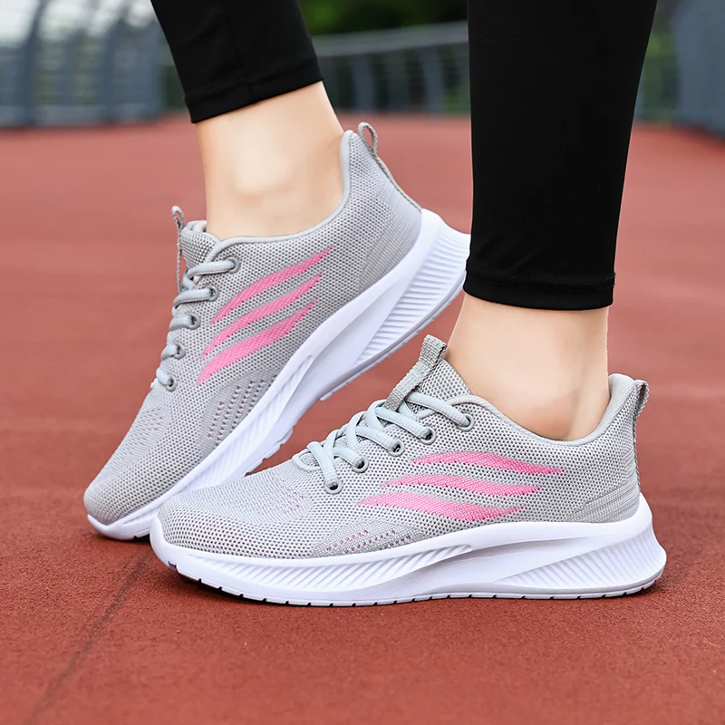 Hot Sale Fashion Women's Running Shoes Big Size 41 Comfortable Mesh Sneakers Women Outdoor Jogging Shoes Women zapatillas mujer