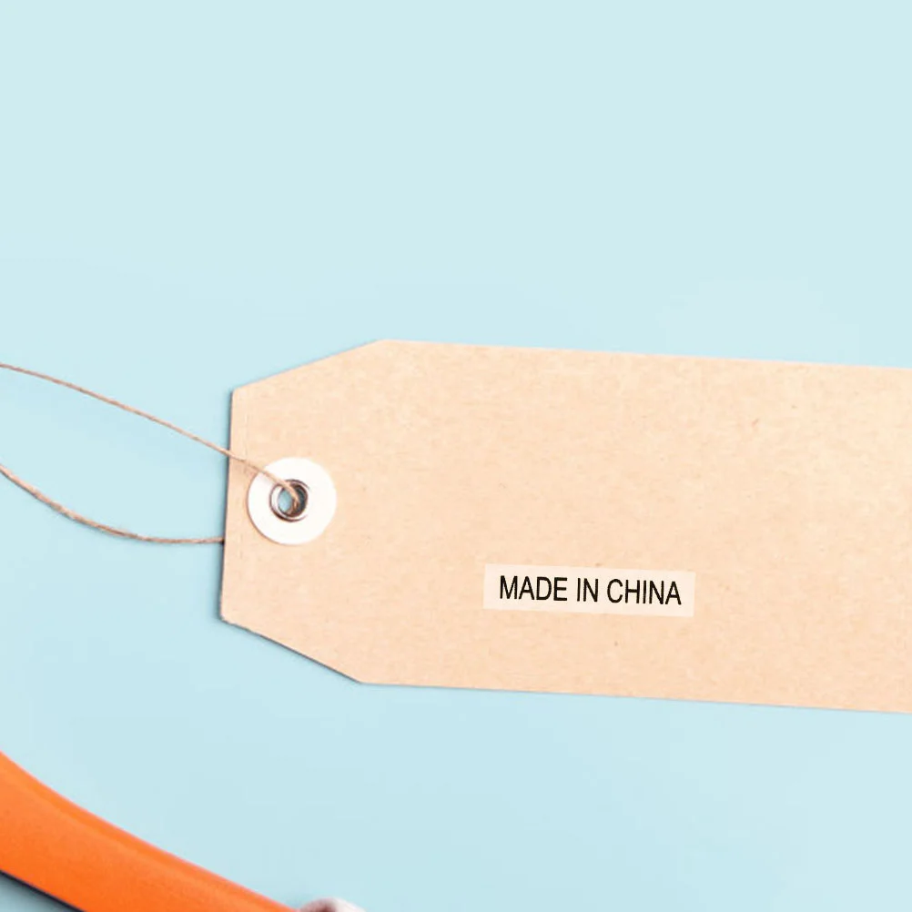 3500 peças feitas na china adesivos transparentes autoadesivos à prova d'água para embalagens de varejo marcação de origem de envio