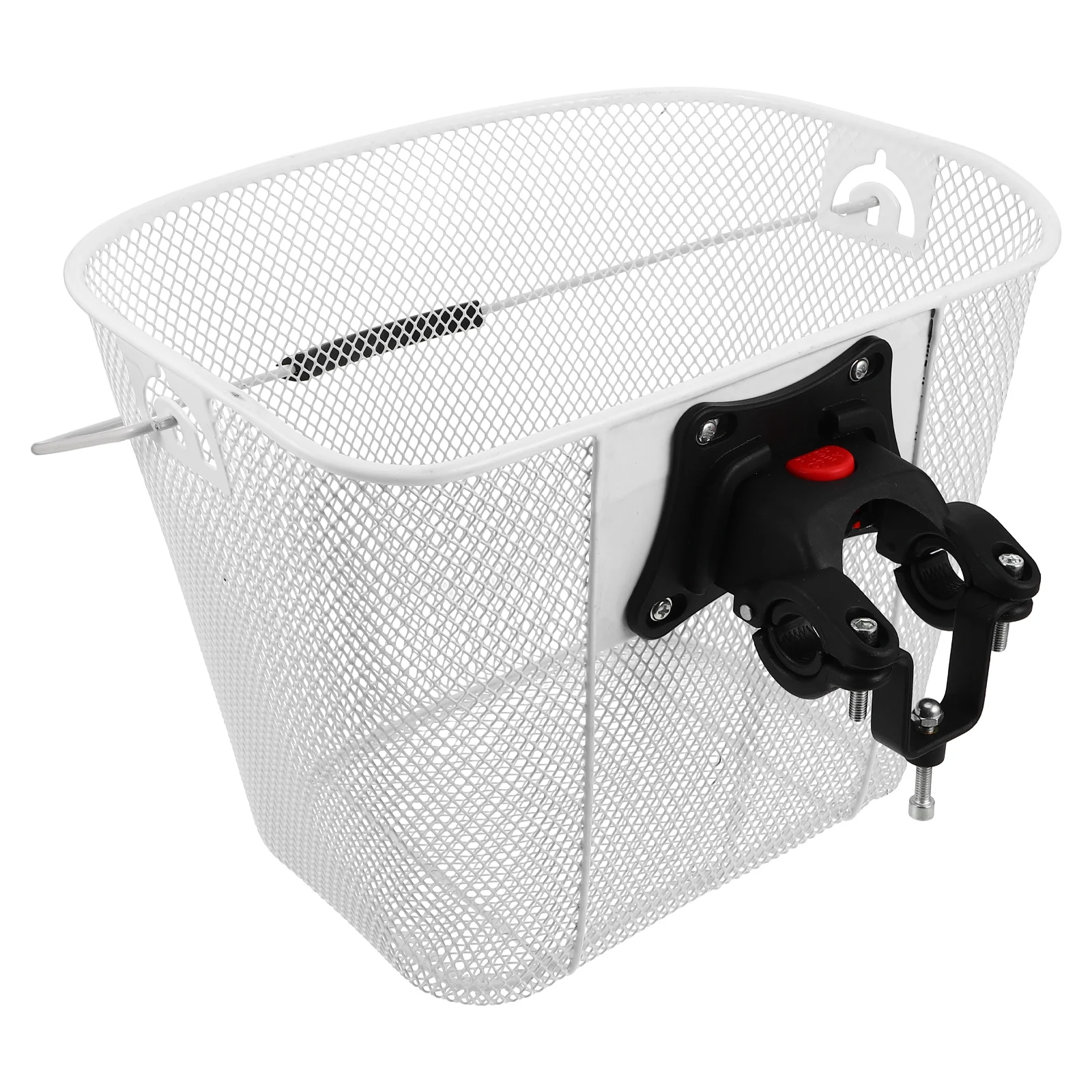 

1 Set Bicycle Front Iron Mesh Large Capacity Sturdy Rack For Mountain Bike Electric Scooter Quick Release Handlebar Attachment