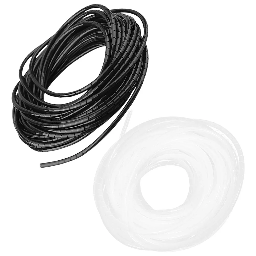 

2Pcs Spiral Cable Sleeves Wire Organizer for Home Office Use Insulated Flexible Cord Wrap Protection Tube for Charging Cables