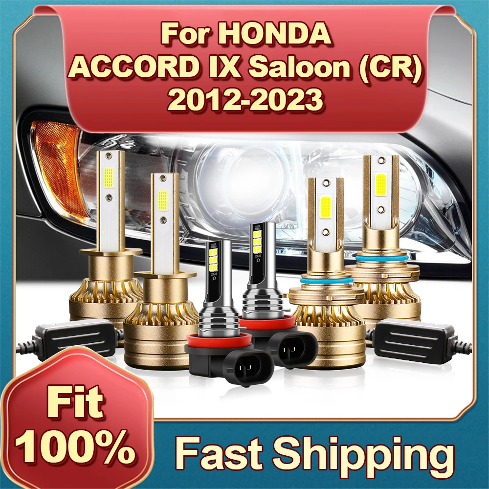 

2/4/6x 30000LM Led H1 HB3 Headlight Car Fog Light H11 6000K For HONDA ACCORD IX Saloon (CR) 2012 2013 2014 2015 2016 2017-2023