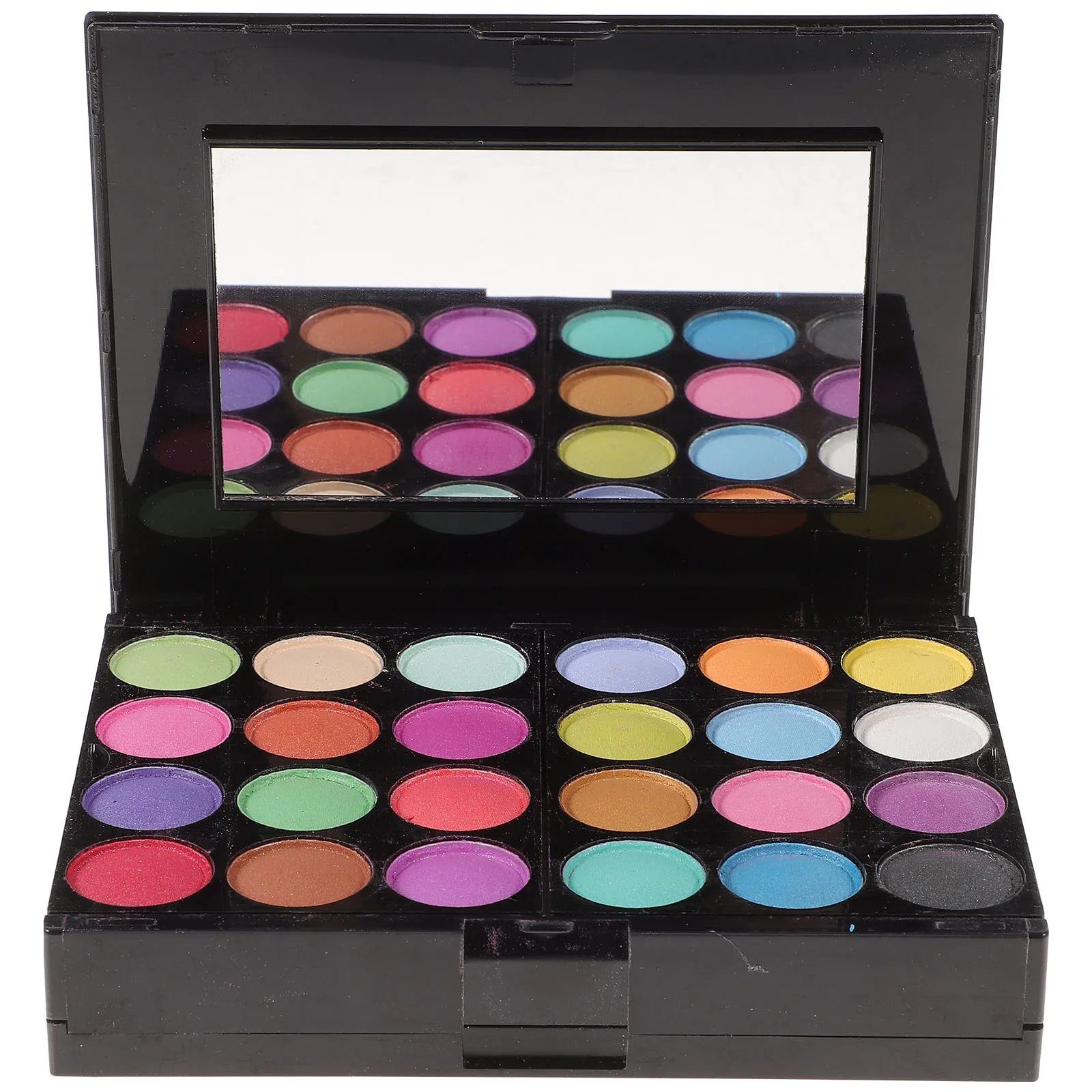 مجموعة ظلال عيون مكونة من 24 لونًا مكونة من 4 ملمع شفاه و3 أحمر خدود وخدود 2 مجموعة مكياج بودرة مدمجة مجموعة مكياج احترافية قابلة للمزج