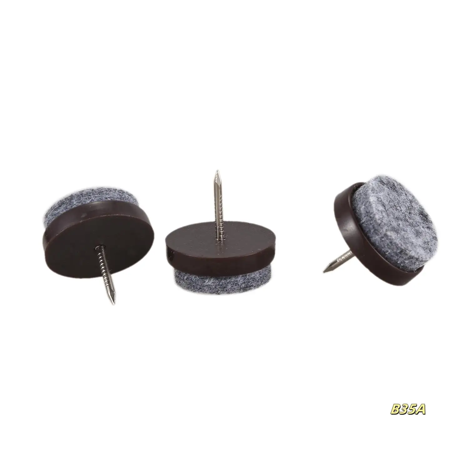 

50Pcs Chair Leg Floor Felt Pad Skid Glide DIY Nail Protectors 22Mm