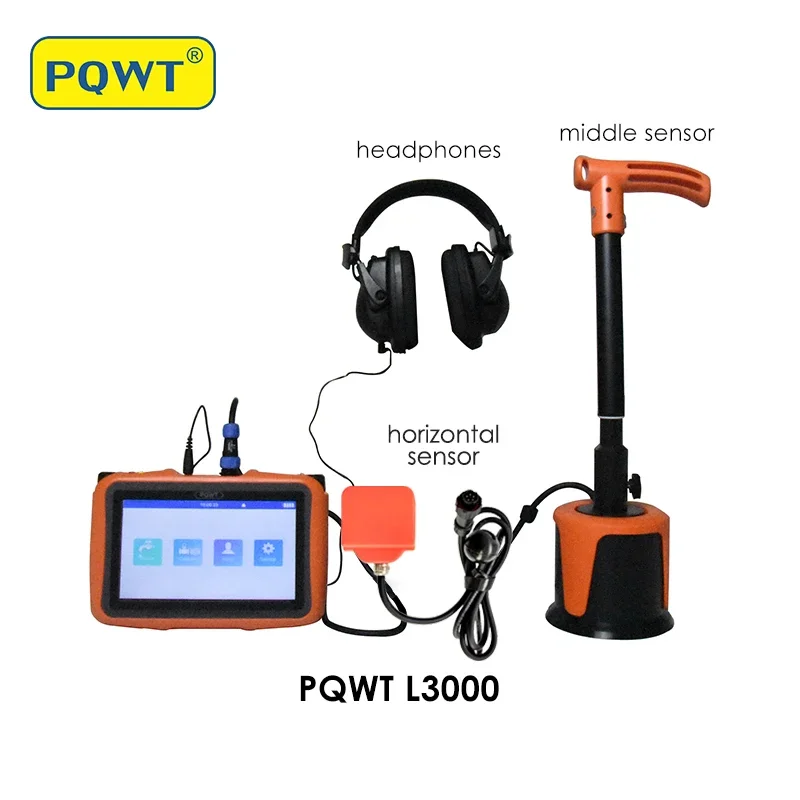 PQWT-L3000 Accurate Locating Pipeline Leakage Plumbing Tools Water Leak Detection Equipment Detector