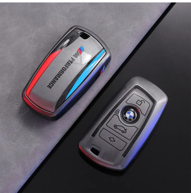 

TPU Sport Style Key Cover Case Keychain Shell Bag For BMW M Performance F30 F20 F10 F18 F22 F01 X3 X4 F06 F02 M3 M5 Accessories
