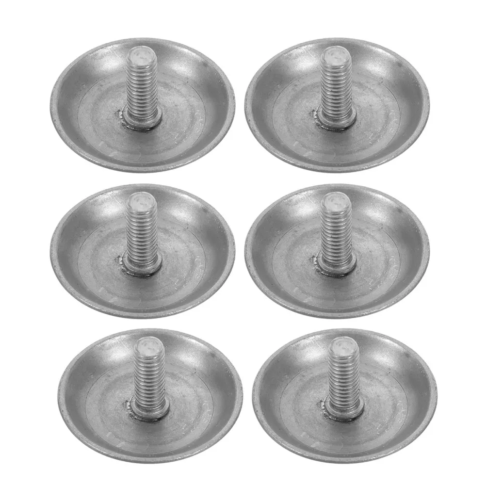 

6Pcs Stainless Steel Tactile Paving Studs High Visibility Blind Road Studs for Sidewalks Pathways Airports Safety Nonslip Blind
