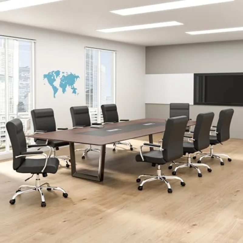 Office Desk Chair,Modern Leather Conference Room Chairs,High Back Ergonomic Home ofiice Chair,Adjustable Height Swivel