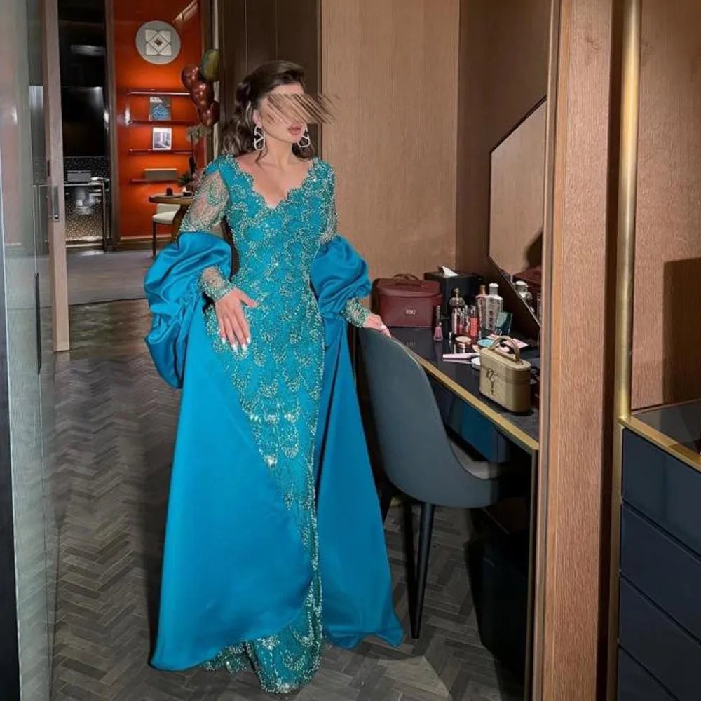 

Customized Asymmetrical Neckline Evening Dress with Jacket Beading Embroidery Birthday Party Gown Sequin vestidos de gala