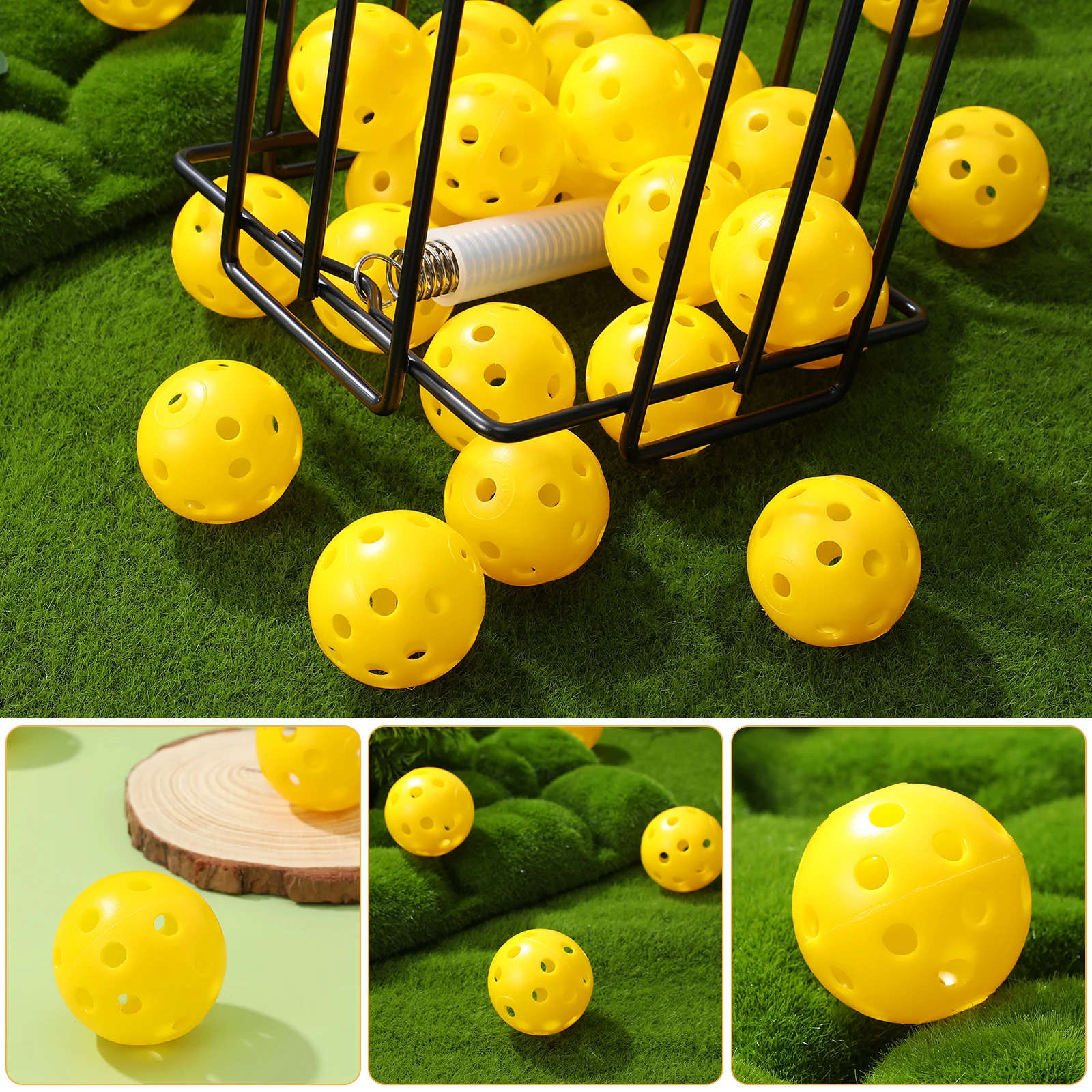 

24pcs Golf Practice Balls Airflow Golf Balls Golf hole, Indoor Practice Balls Golf Balls Golf Training Balls Golfing Accessories