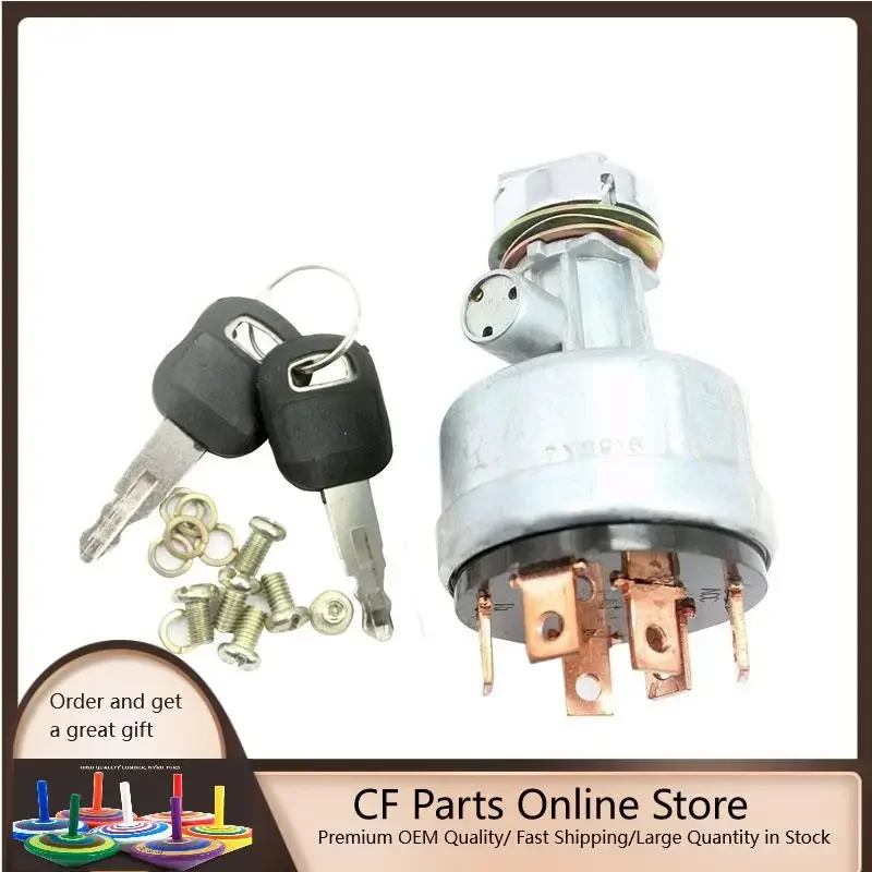 For Caterpillar Excavator CAT 307 311 312 315 317 320 Ignition Switch 6 Wires With 2 Keys 7Y-3918