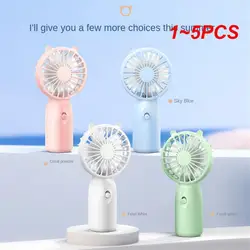 1~5PCS Usb Charging Travel Cooler Mini Pocket Fan Dormitory Home Outdoor Travel Electric Small Fan Outdoor Gadgets Gift Small