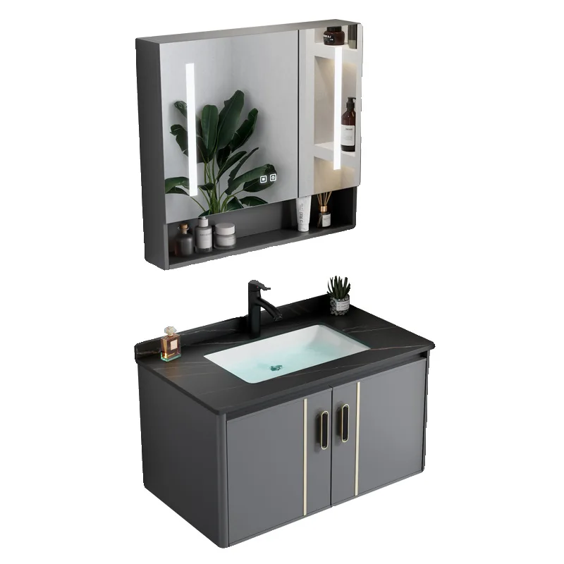 

Комбинированный умывальник для ванной комнаты из алюминиевого сплава, умывальник для рук, встроенная керамика для ванной комнаты