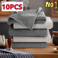 Serviettes carrées absorbant l'eau, chiffons spéciaux, nettoyeur domestique, cuisine, bar, livres, grill, thé, magasin, machine à café, 10 pièces, 5 pièces, 3 pièces