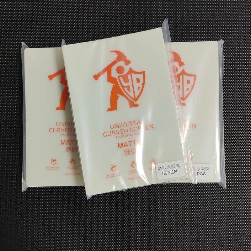 50pcs Matte Hydrogel Film For Intelligent Cutting Machine Frosted Screen Protector For All Mobile Phone Matte Protective Film