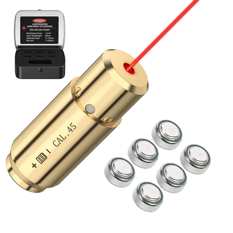 Лазерный прицел 45 ACP. Лазерный картридж .45 Лазерный коллиматор 45 Лазерный прицел