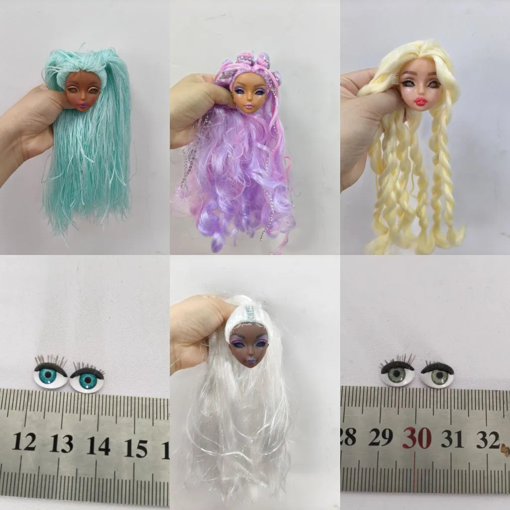 

30cm doll of girl accessories little defect big sister original long hair gift for 1/6 kuailesenlin mannini
