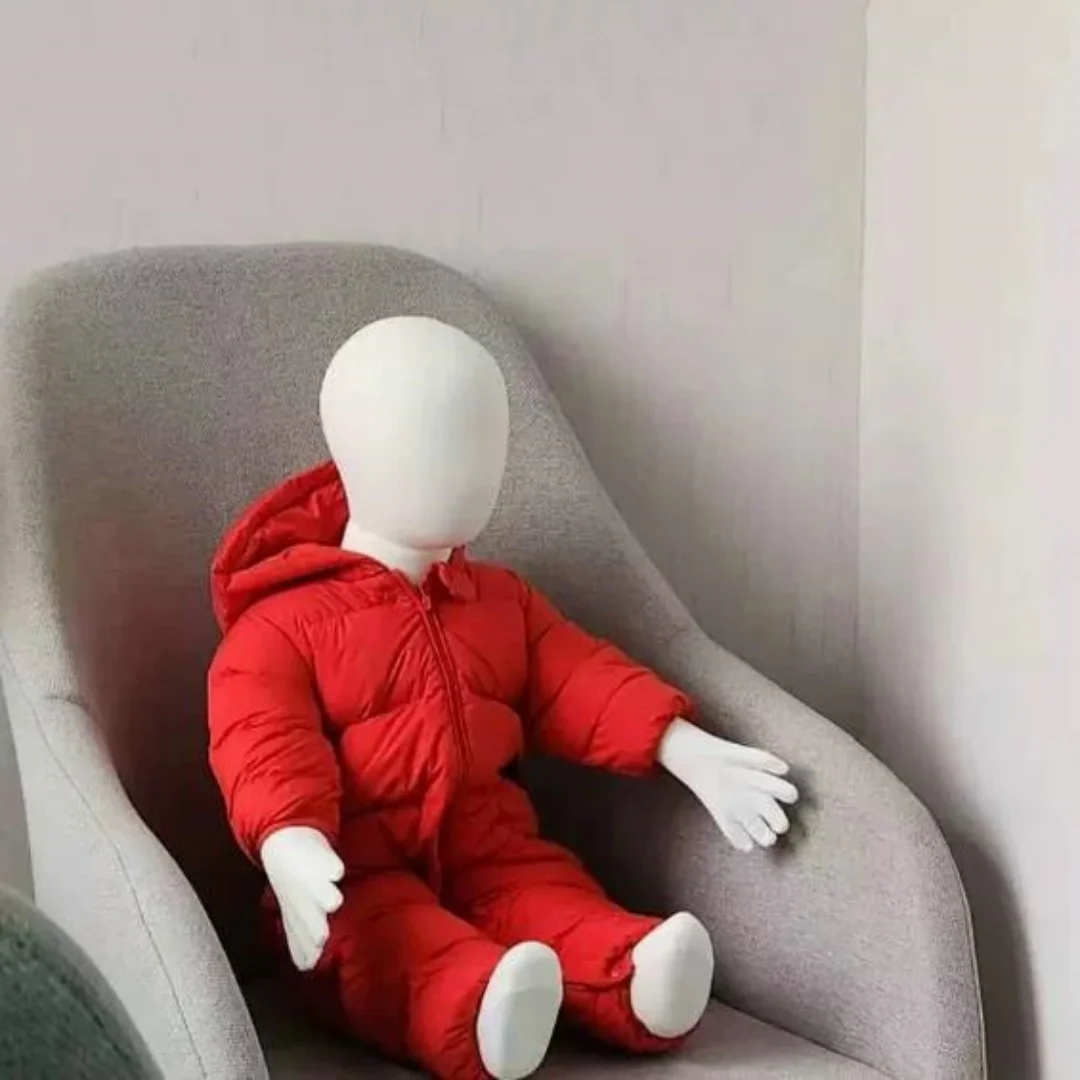 

1-4Year Sit Baby Full Child Hand Cloth Mannequins, Soft Body Sewing Display, Cotton Fabric, Flexible Cloth, Wood Hand, E002