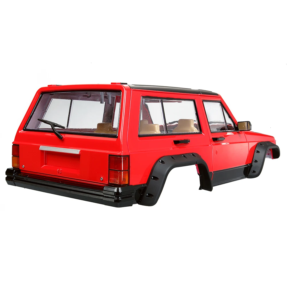 RODE SPIDER Geschilderd Cherokee Body 313mm 12.3 "Wielbasis Plastic Auto Shell voor RC Crawler Axiale SCX10 & SCX10 II 1/10 90046 90047