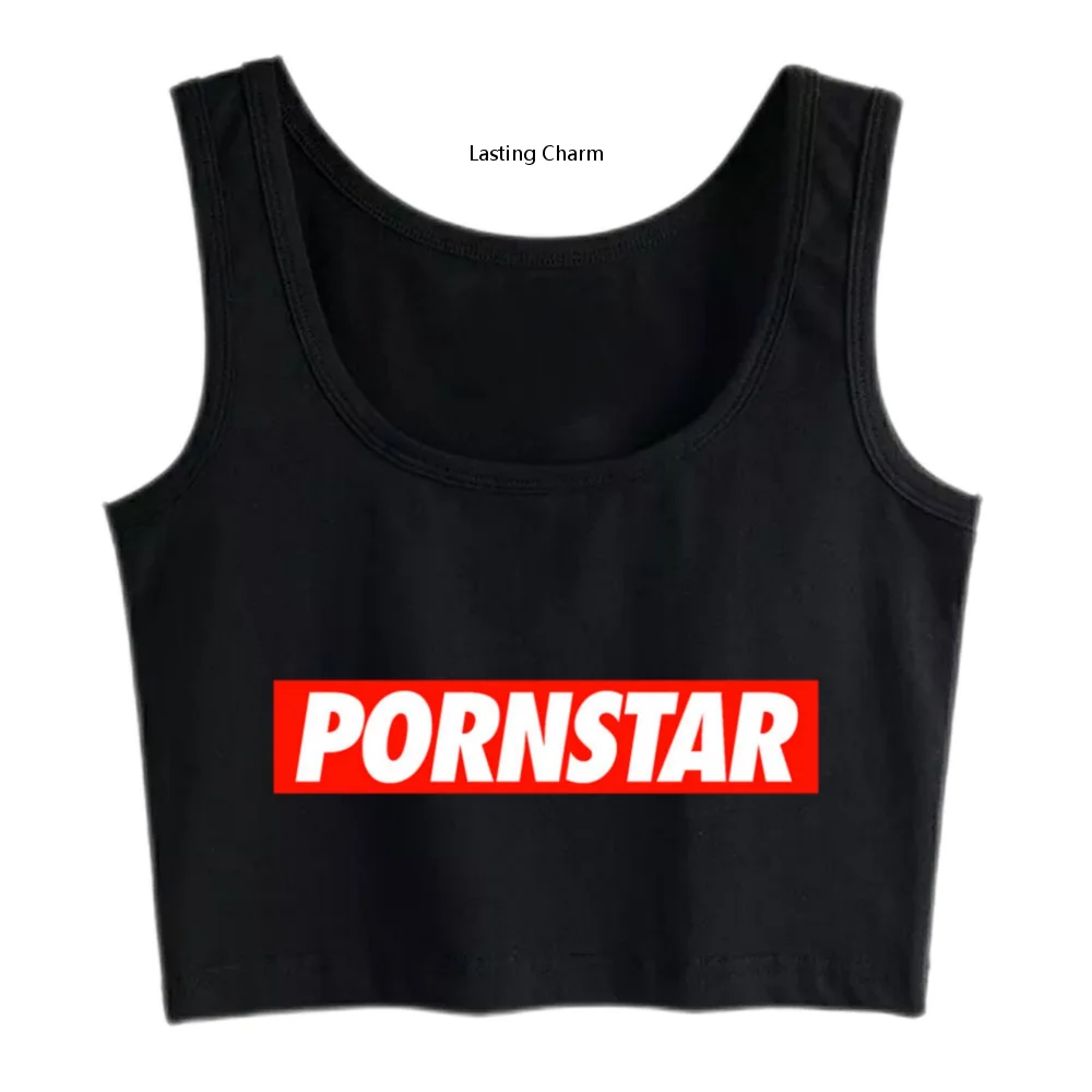 Lasting charm Crop Top femminile portatstar Humor exhibits Print Tops