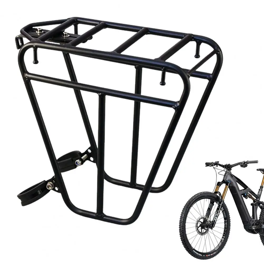Bike Cargo Rack Front Fork Luggage Carrier Rack Steel Universal Mountain Road Bicycle Pannier Rack Cycling Accessories 자전거 짐칸 image 5