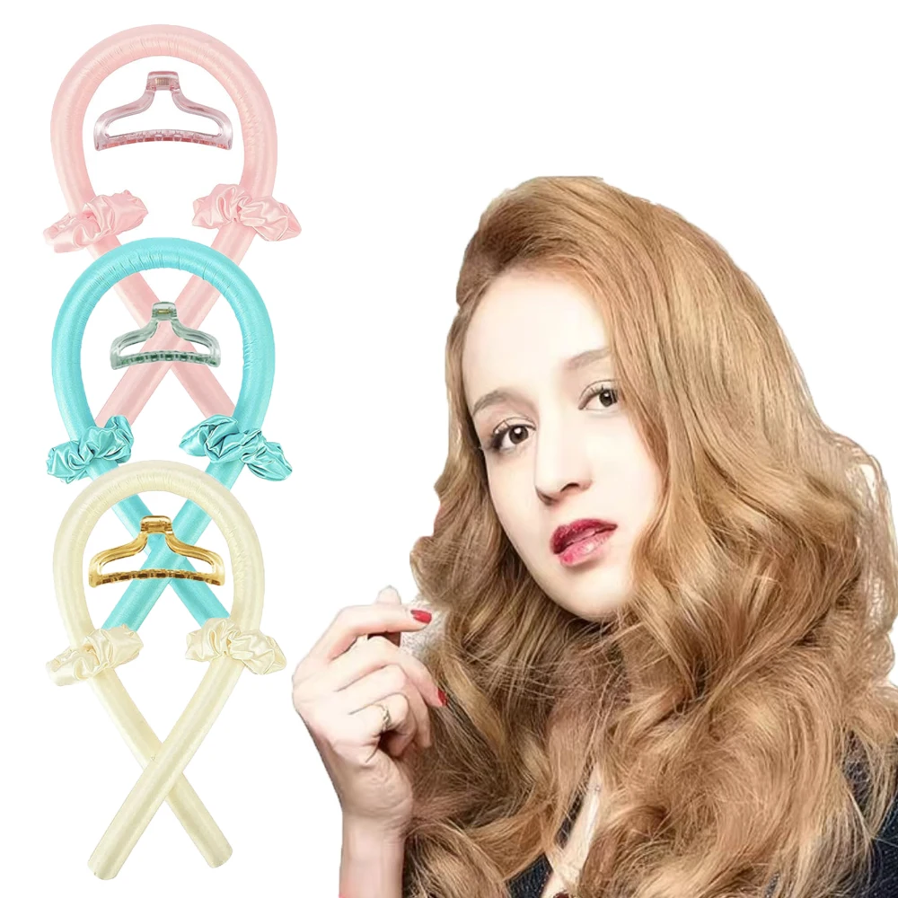 

Lazy Person's No Heat Curling Wand EVA Foam Sponge Curling Iron Sleep Beauty Hair Large Wavy Hair Clips 4-Piece Set