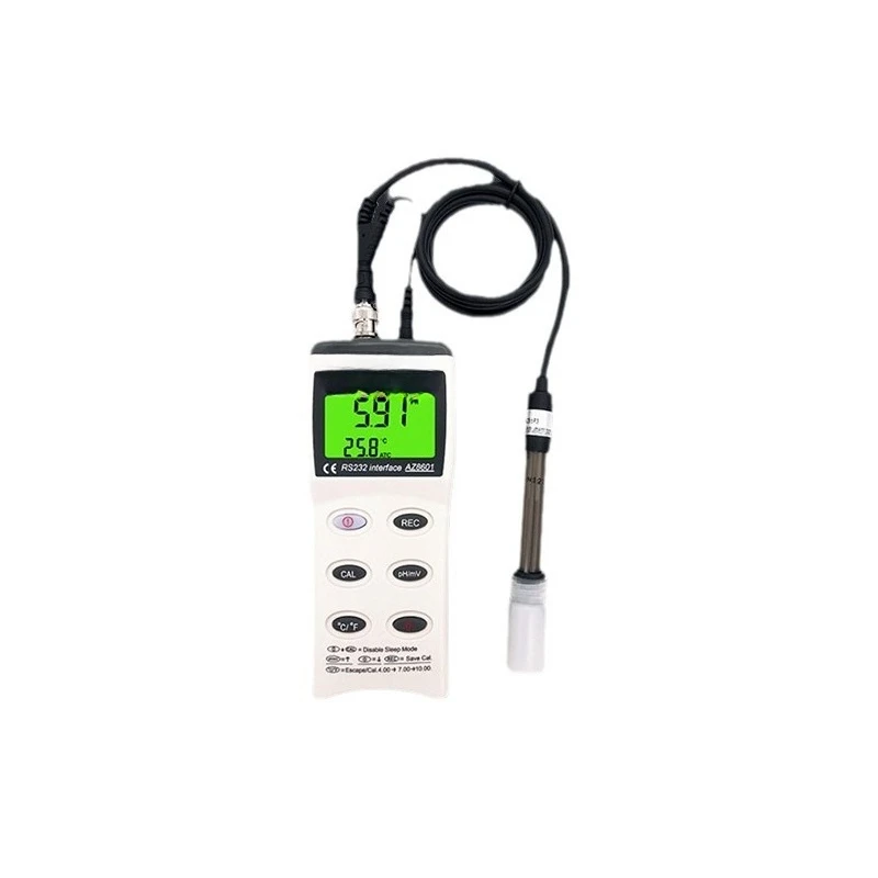 

AZ8601 Portable pH Meter, Automatic 3-Point Calibration, Handheld Water pH Tester