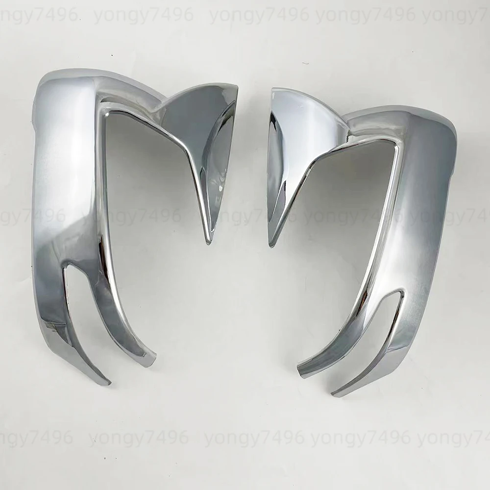 Pegatinas cromadas para coche, accesorios, cubiertas de espejo de puerta lateral, estilo de pasta embellecedora para Toyota Land Cruiser LC300 300 2021 - 2025