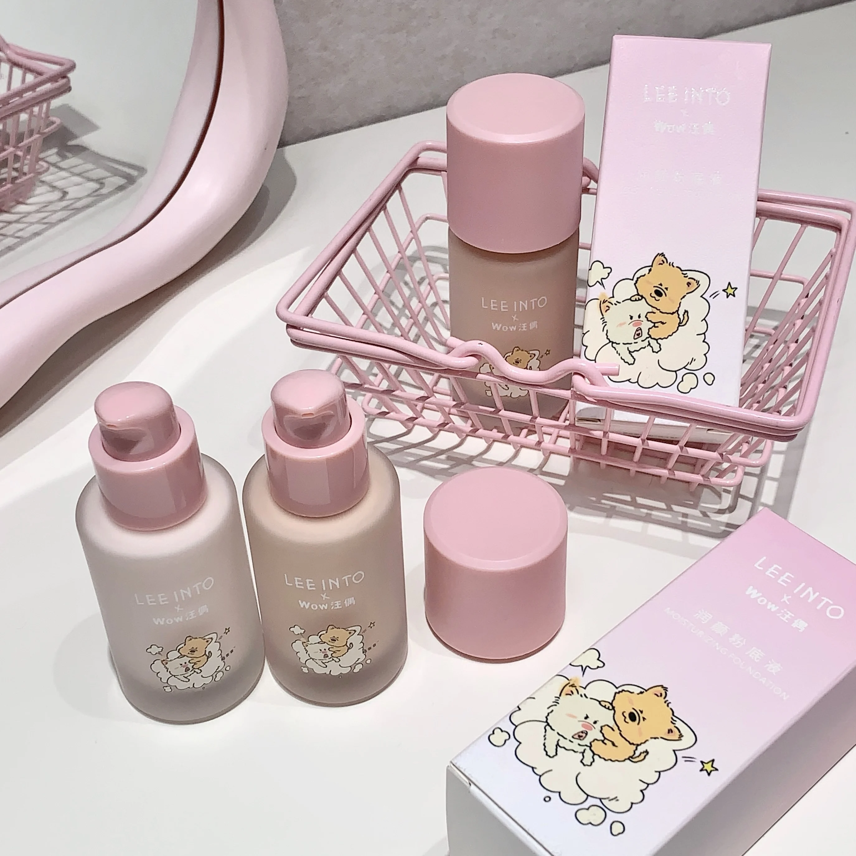 LEEINTO gran oferta base líquida ligera base de maquillaje hidratante de cobertura completa de larga duración acabado Natural