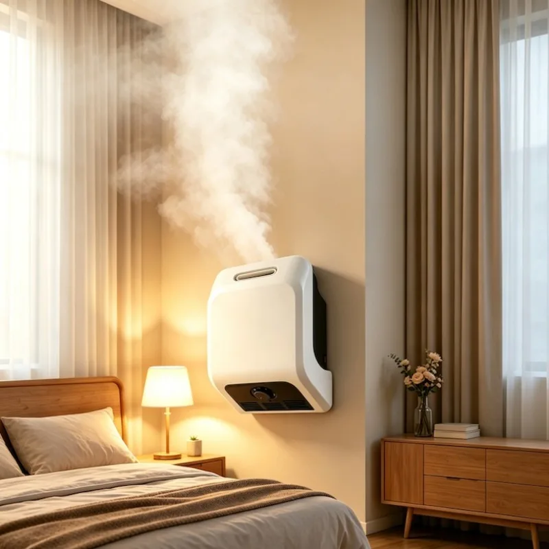 Wall-mounted humidifier Household negative ion anti-static humidifier External water tank setup