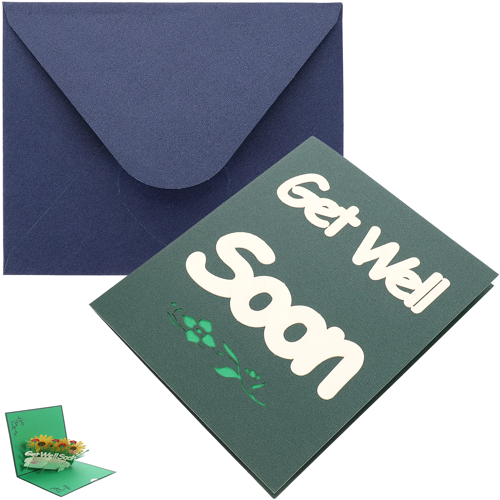 

3D Greeting Cards Decorative Blessing Paper Cards Lightweight Suitable Gift Friends Relatives Lovely Shape Smooth