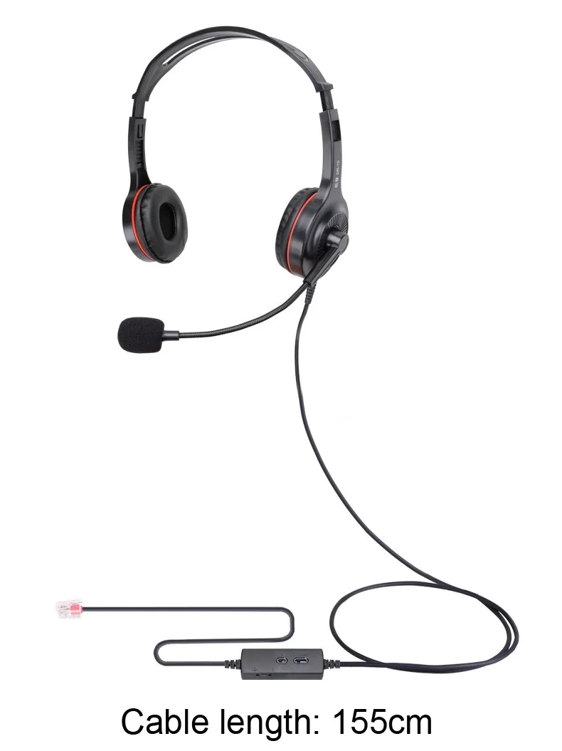 50PCS NEW Professional RJ11 plug monaural call center telephones headset phone headphones for all telephones