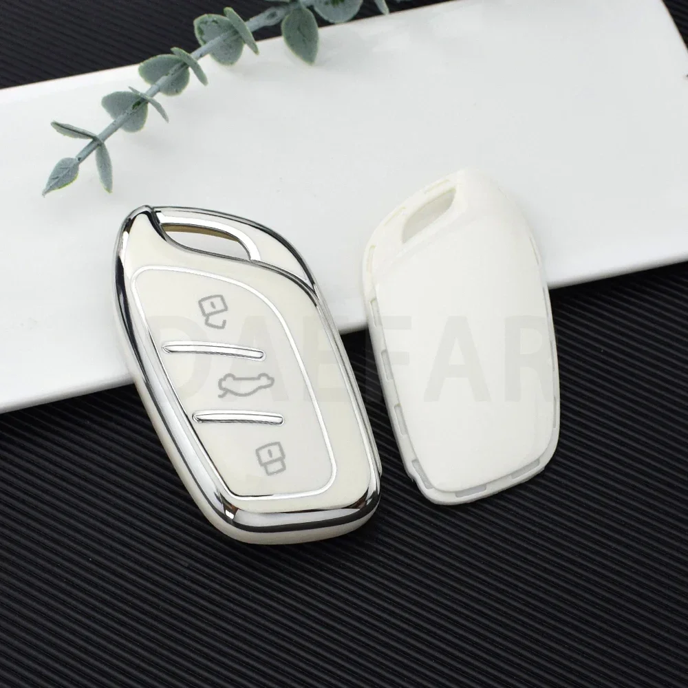 3 Buttons TPU Fob Key Cover Case Keychain For MG 4 2023 Mg4 Ev MG HS GT ZS EV ZX MG5 MG6 for Roewe RX3 RX5 RX8 ERX5 I6 I5